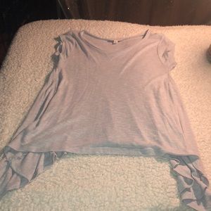 TUCKER + TATE long-short blouse